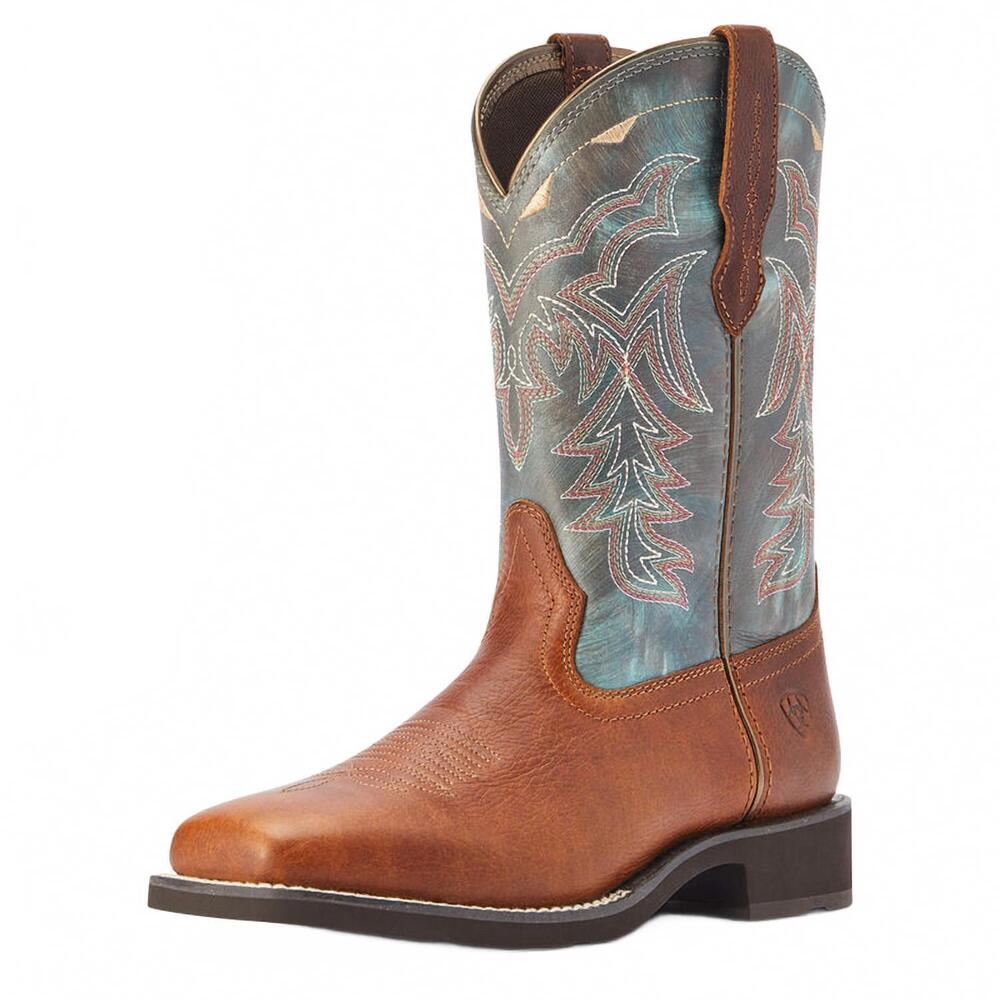 NEW ARIAT women's delilah western boots in spiced cider
